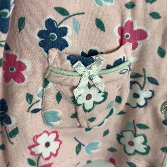 "Sleep in the Stars" 🌟 Floral Pink Pajama Set Size 7/8 - Picture 5 of 11